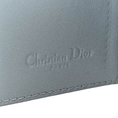 Christian Dior Patent Cannage Mini Lady Dior Wallet Cloud Blue 8 of 9
