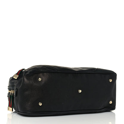 Gucci Goatskin Large Capri Bowler Black 4 of 13