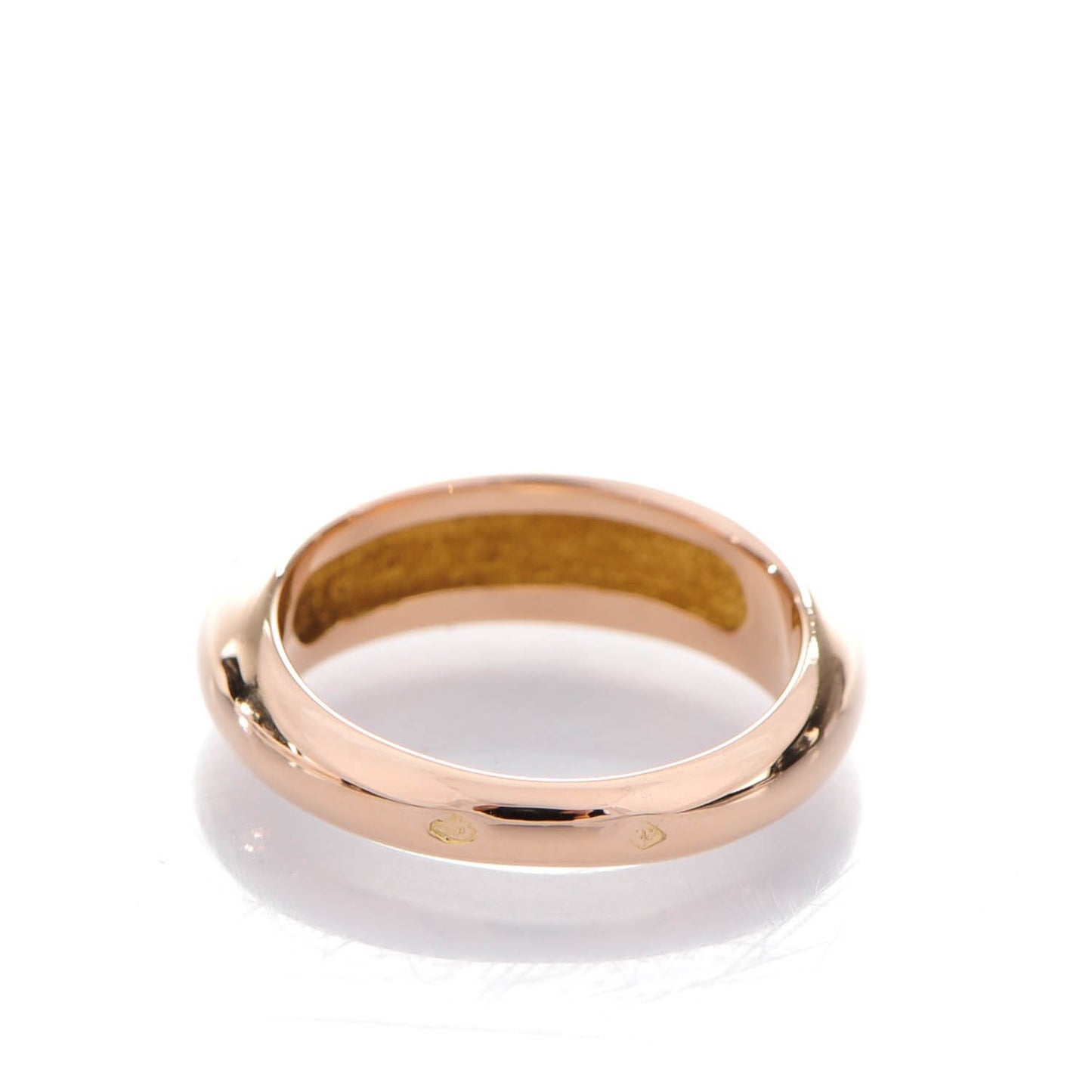 18K Rose Gold Dome Signature Ring 47 4