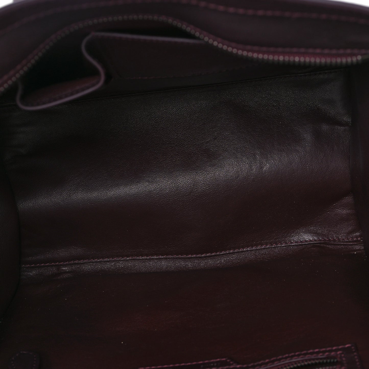 Smooth Calfskin Mini Luggage Burgundy