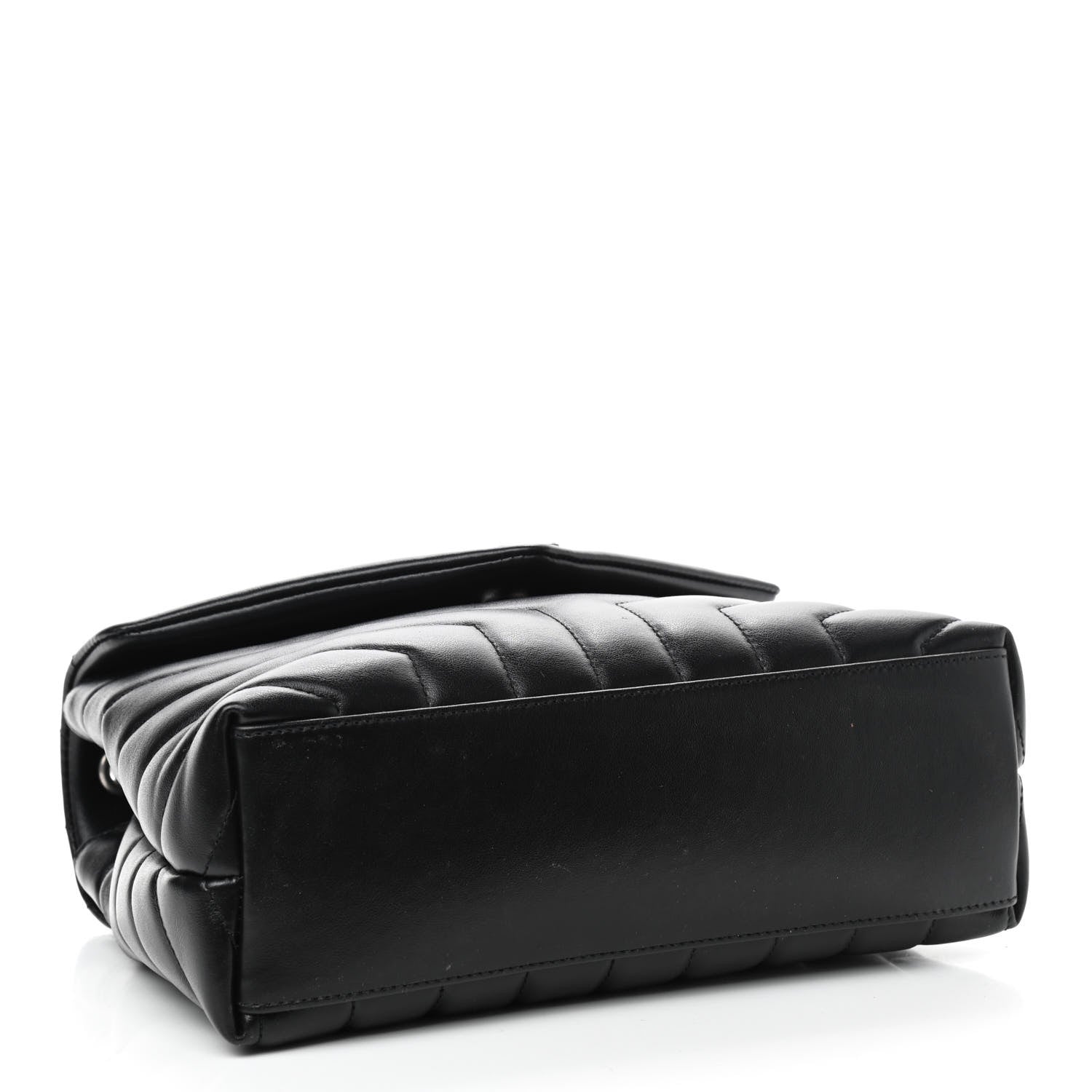 Saint Laurent Calfskin Y Quilted Monogram Small Loulou Chain Satchel Black 4 of 10