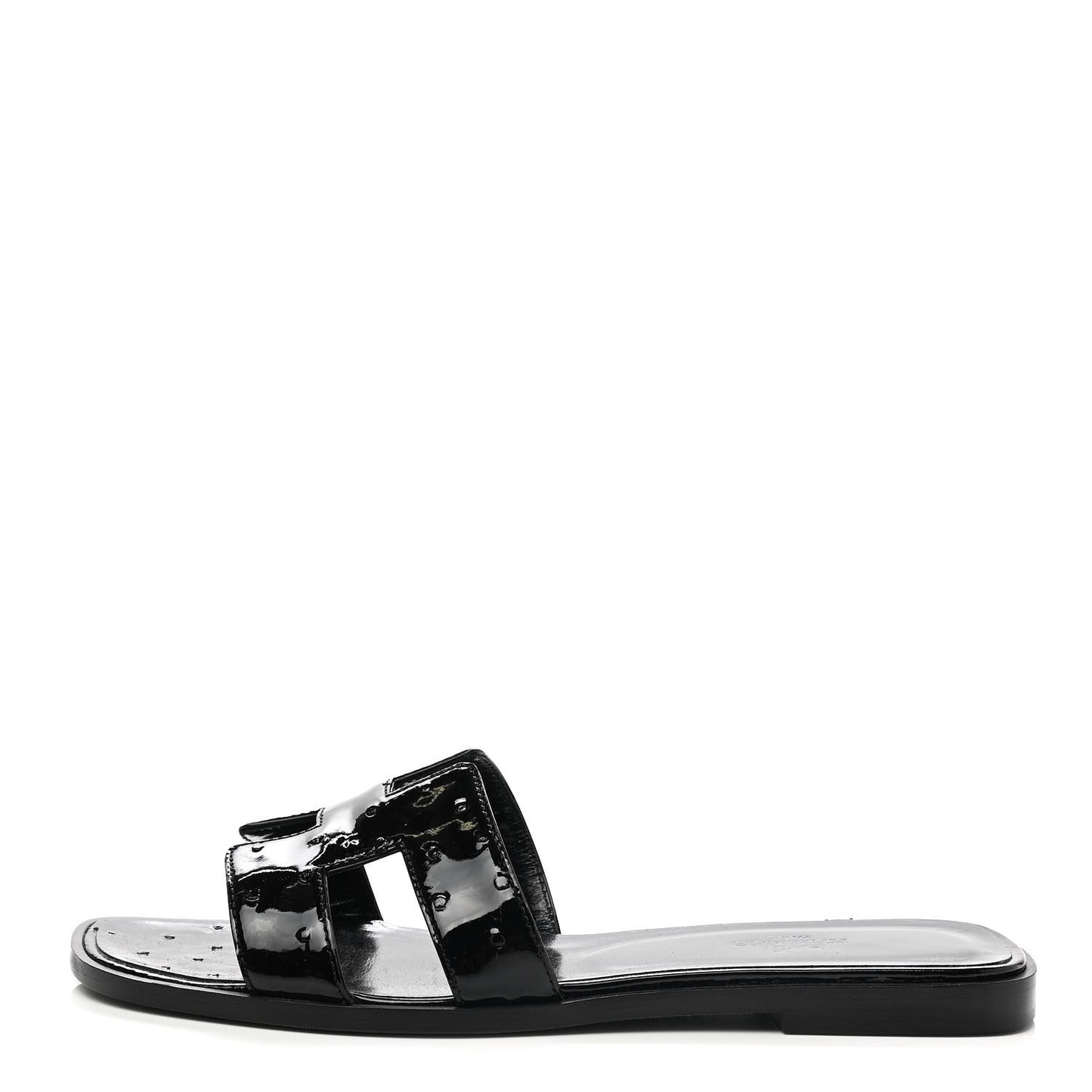 Ostrich Oran Sandals 38.5 Black