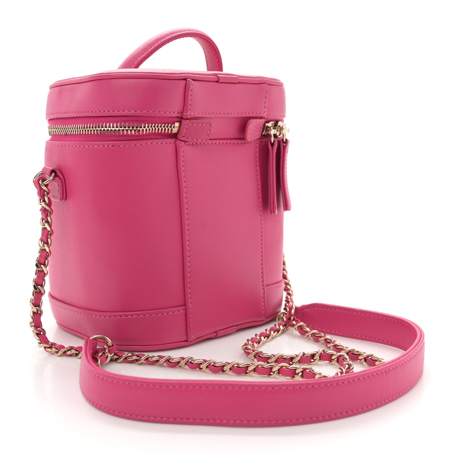 Chanel Lambskin Timeless Vanity Cosmetic Case Pink 2 of 12