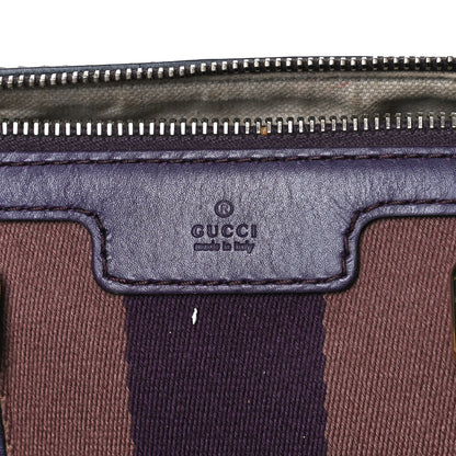 Gucci Monogram Vintage Web Medium Boston Dark Purple 9 of 12