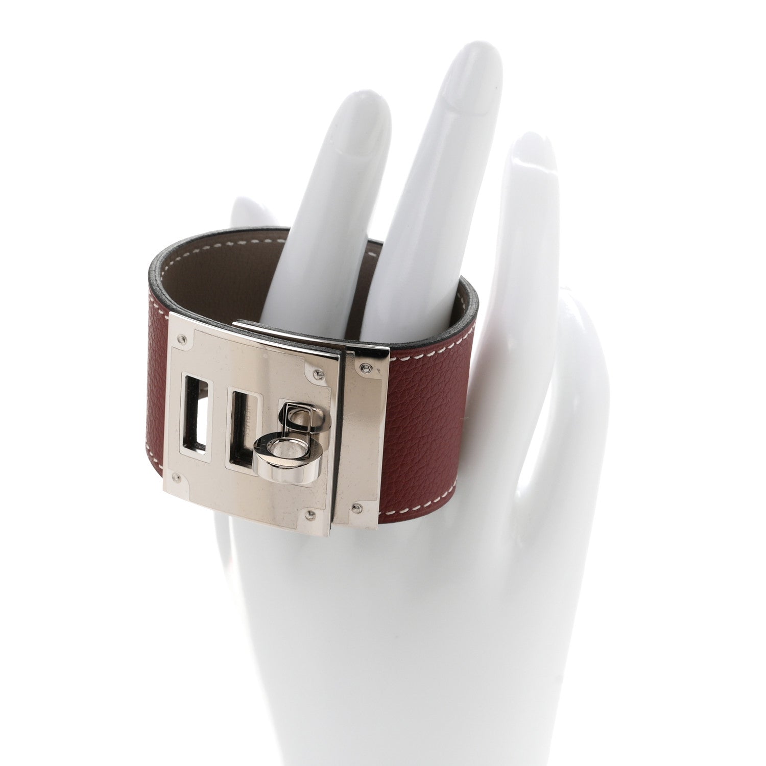 Hermes Evercolor Kelly Dog Bracelet T1 Rouge H 2 of 6