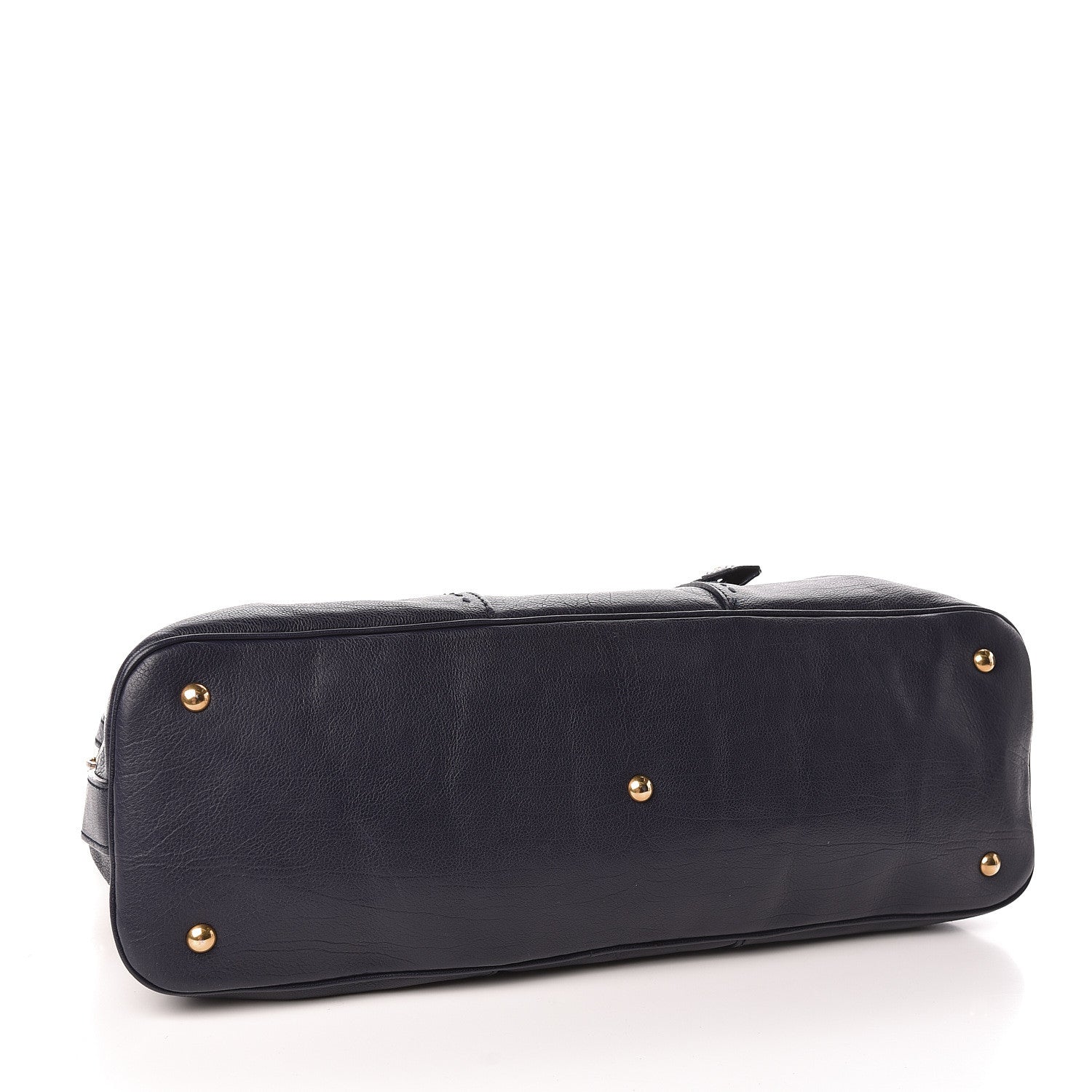 Saint Laurent Calfskin Oversized Muse Navy Blue 4 of 13