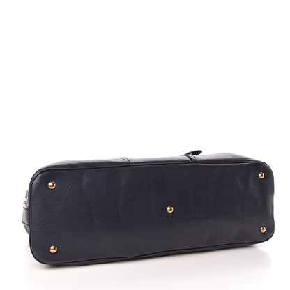 Saint Laurent Calfskin Oversized Muse Navy Blue 4 of 13