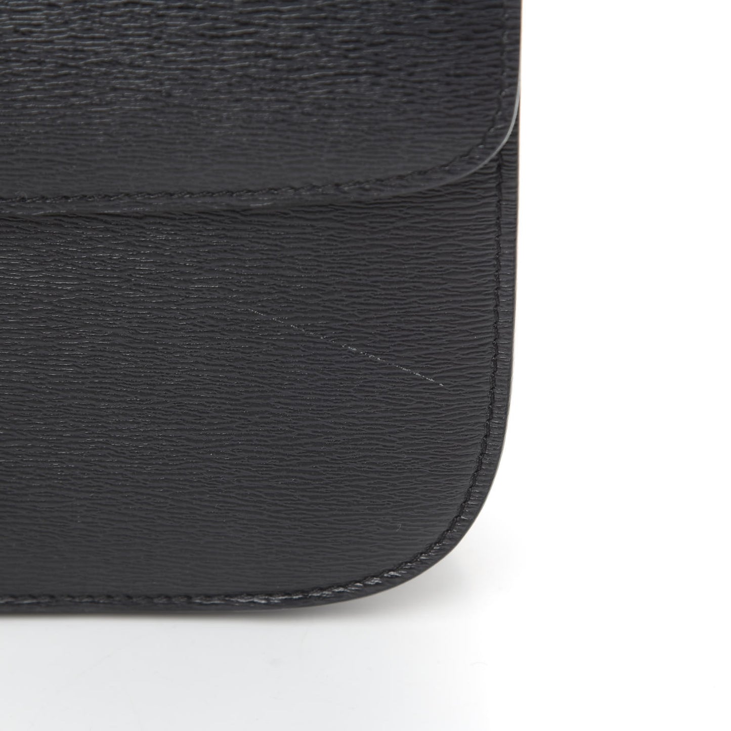 Liege Calfskin Medium Classic Box Bag Black
