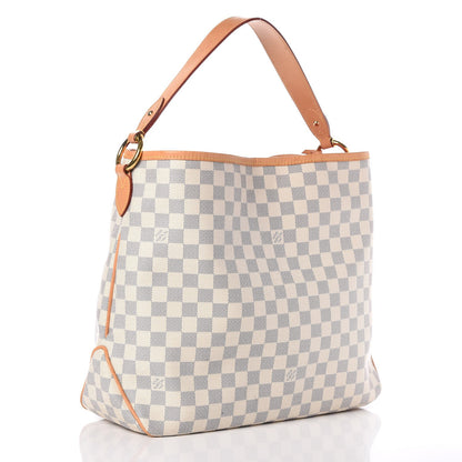 Louis Vuitton Damier Azur Delightful MM Pink 3 of 12