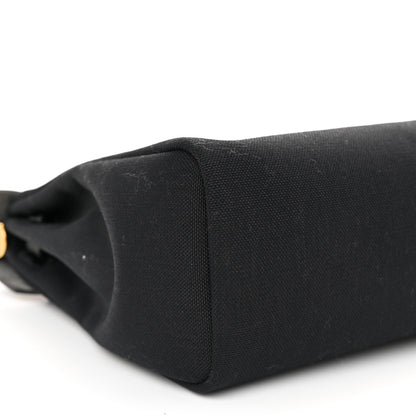 Hermes Military Toile Vache Hunter Herbag Zip PM 31 Black 10 of 13