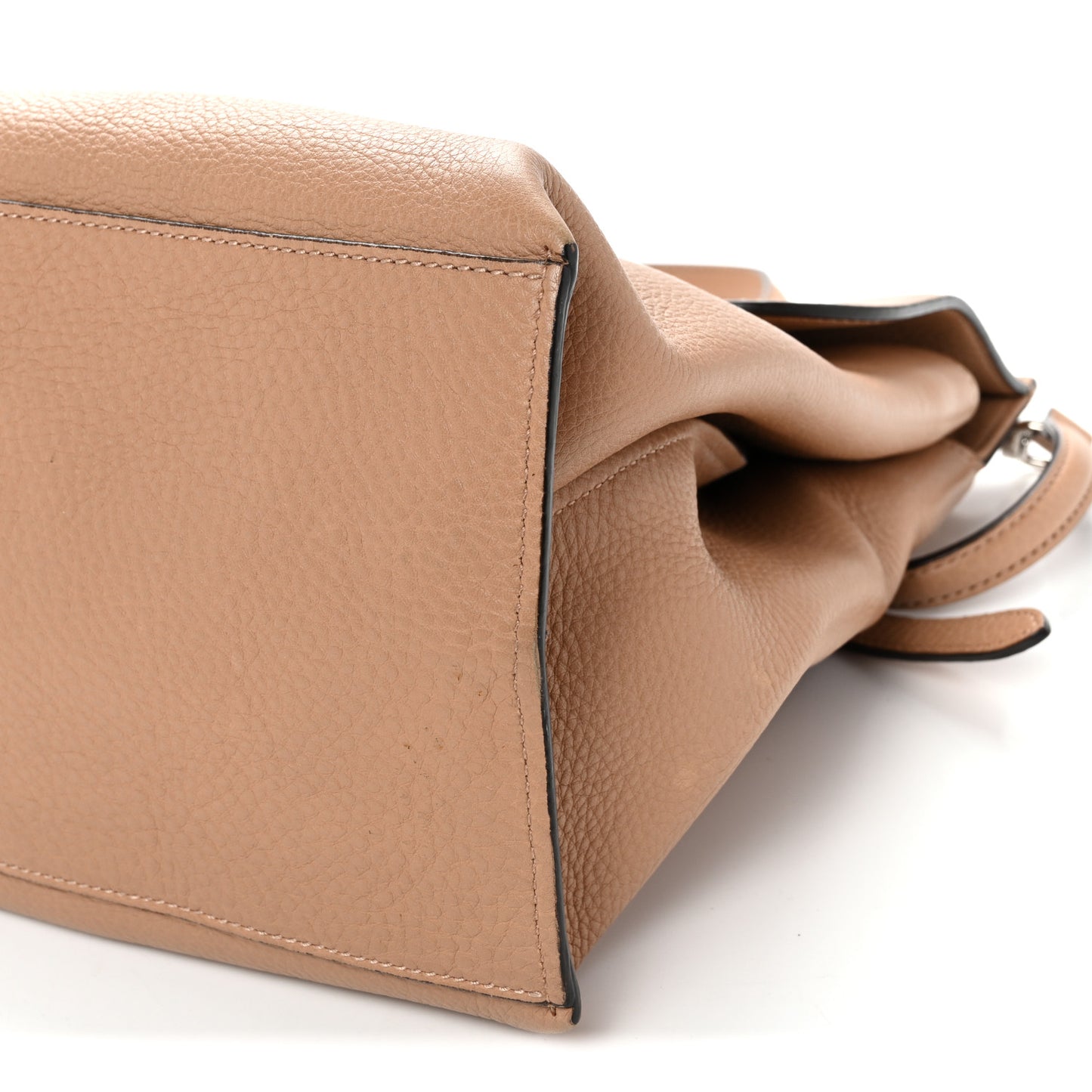 Cellarius Calfskin Large Bamboo Daily Top Handle Bag Camelia