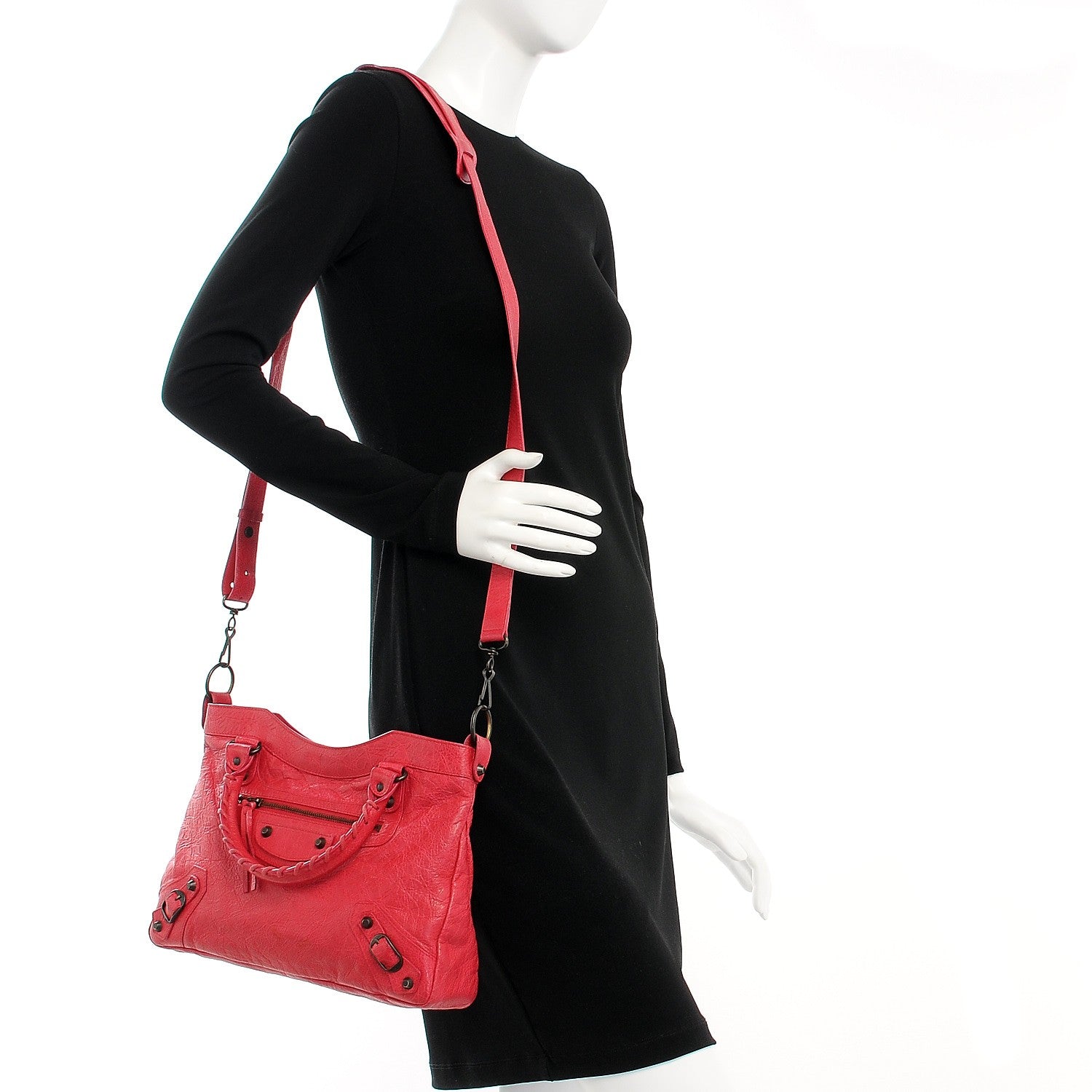 Balenciaga Agneau Classic Hardware Town Rose Thulian 2 of 8