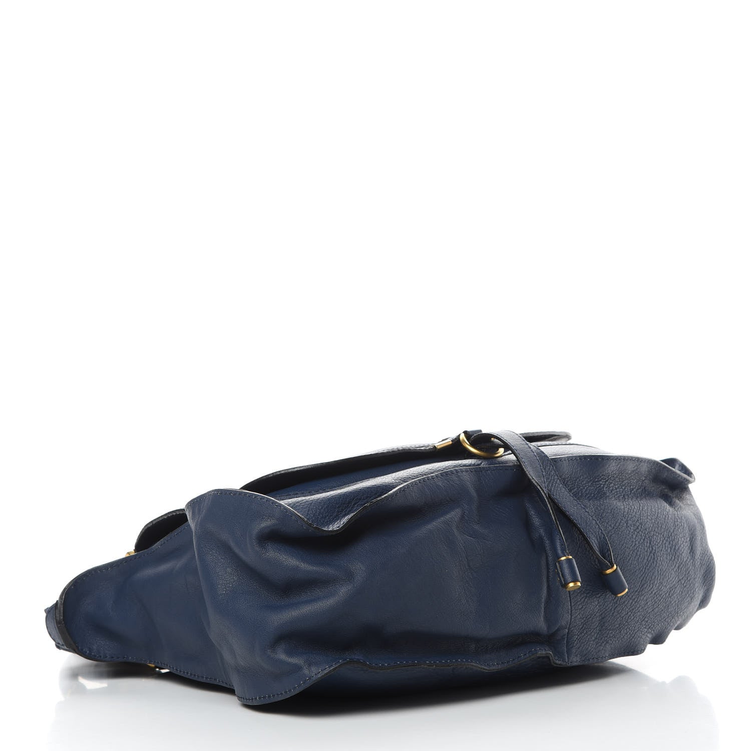 Chloe Calfskin Large Marcie Satchel Royal Navy 4 of 14