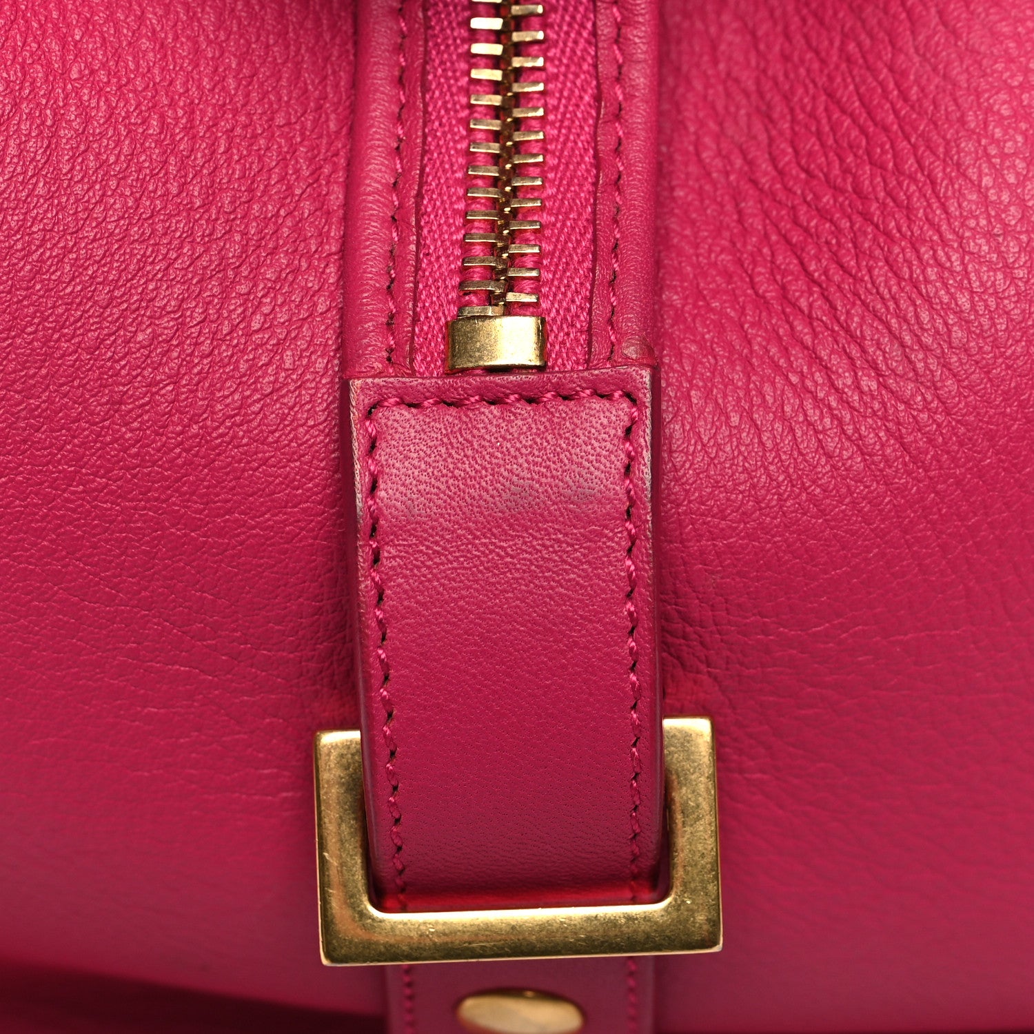 Saint Laurent Calfskin Medium Classic Y Cabas Fuchsia 12 of 14