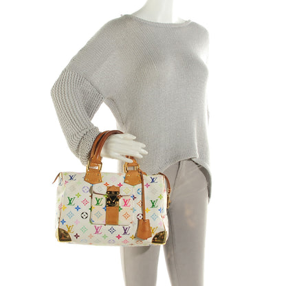 Louis Vuitton Monogram Multicolor Speedy 30 White 2 of 14