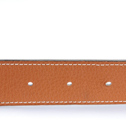 Hermes Box Togo 32mm H Belt 85 Black Gold 3 of 8