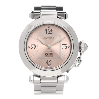 Cartier Stainless Steel 35mm Pasha C Big Date Automatic Watch Pink 1 of 5