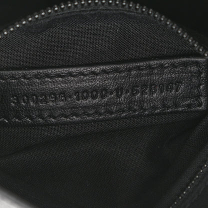 Balenciaga Matte Supple Lambskin Crocodile Embossed Classic Black Hardware Mini City Black 9 of 12