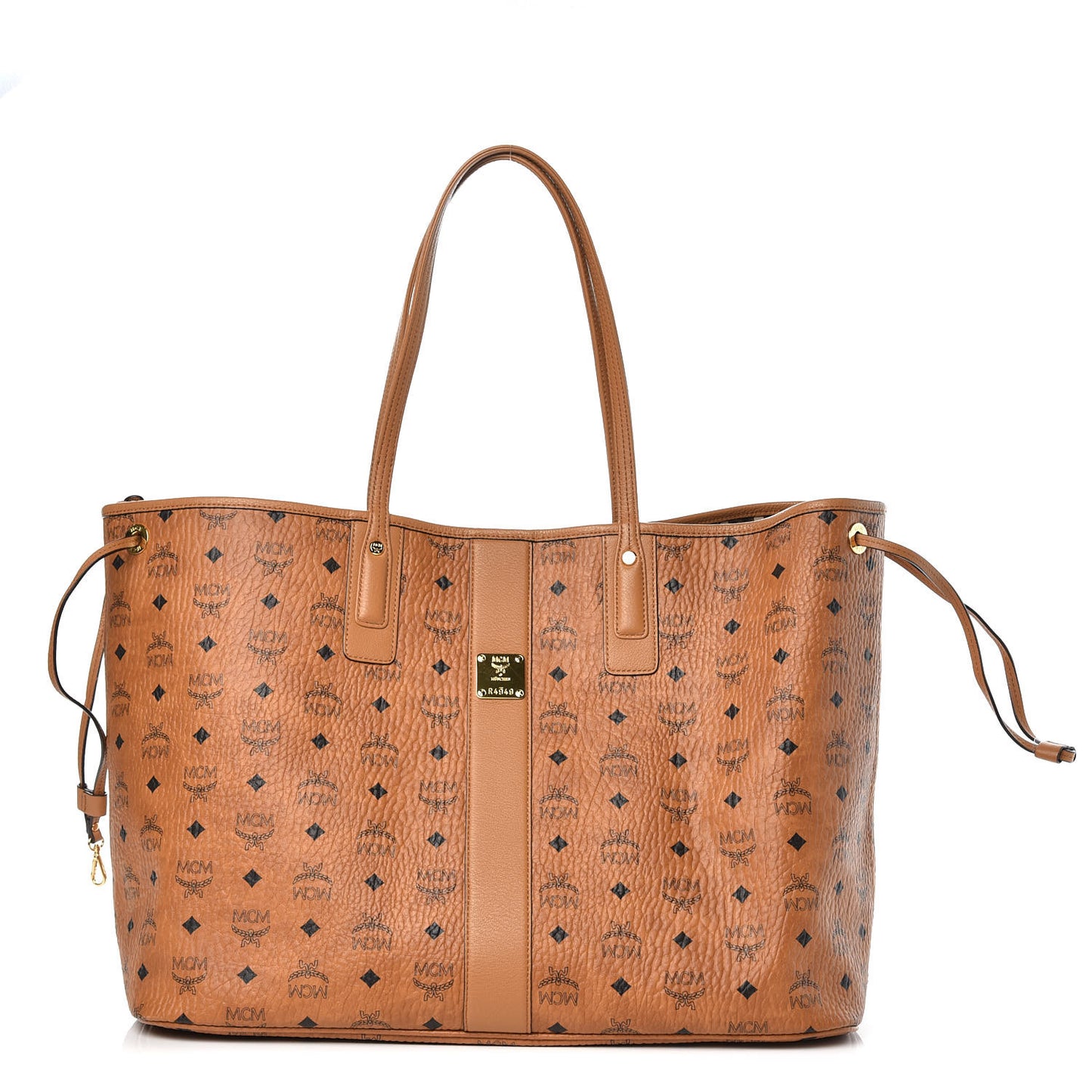 Visetos Large Liz Reversible Shopper Tote Cognac