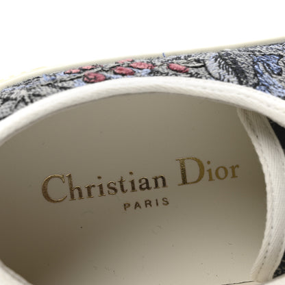 Christian Dior Canvas Embroidered Jardin Magique Walk'N'Dior Low Top Sneakers 40 Denim Multicolor 9 of 10