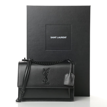 Saint Laurent Calfskin Medium Monogram Sunset Black 13 of 13