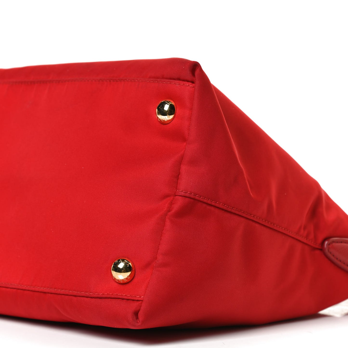 Tessuto Nylon Saffiano Tote Red