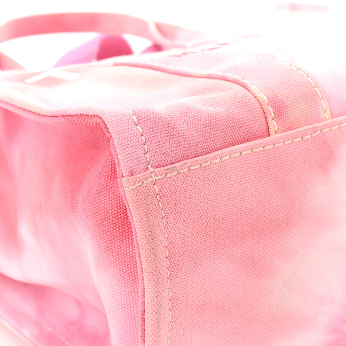 Cotton Canvas Medium The Traveler Tote Bag Tie Dye Pink