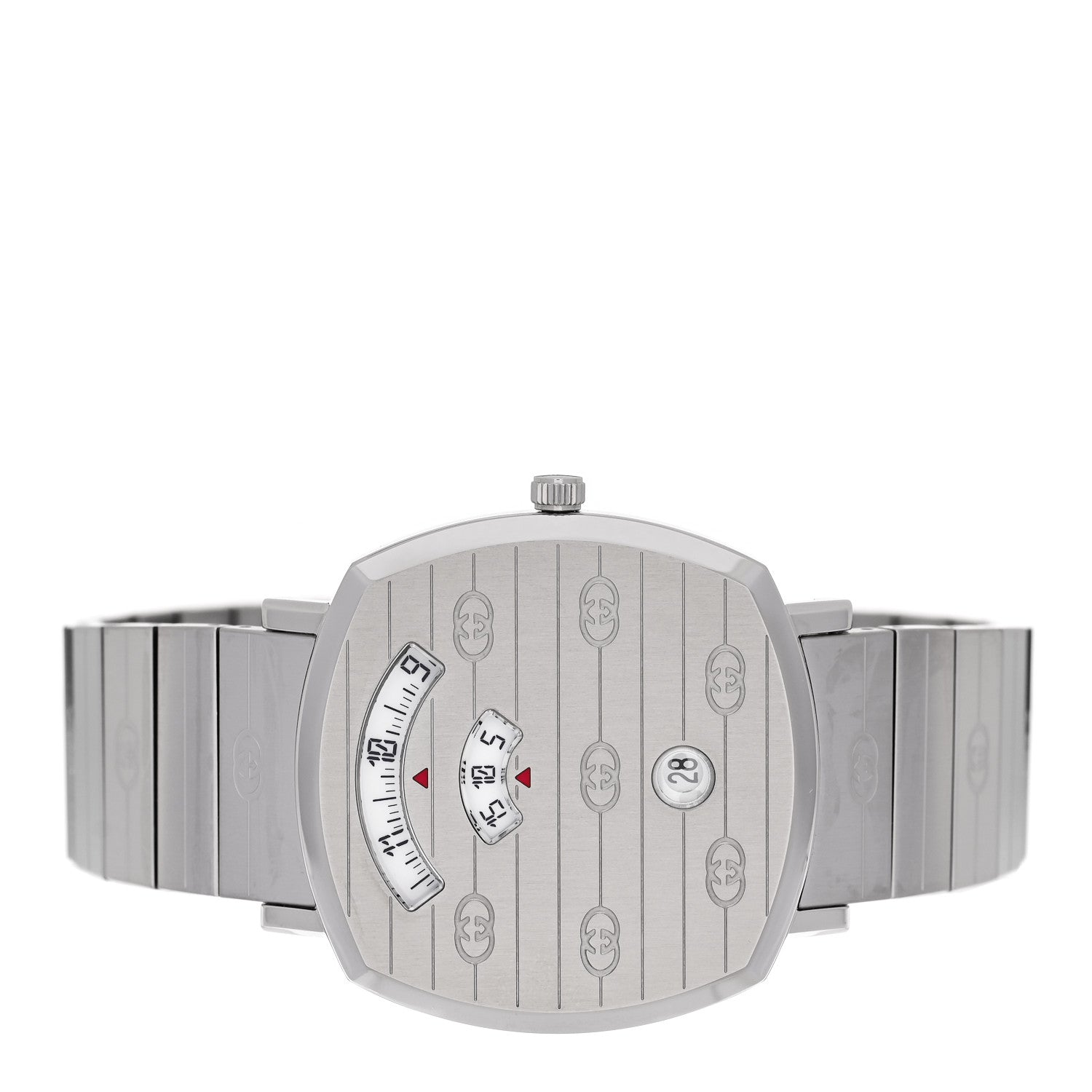 Gucci Stainless Steel 38mm Grip Quartz Watch 1873413 – FASHIONPHILE