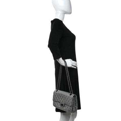 Chanel Metallic Aged Calfskin 2.55 Reissue 225 Flap Silver 2 of 13