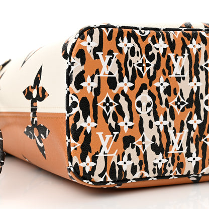 Louis Vuitton Monogram Giant Jungle Neverfull MM Ivory 10 of 12