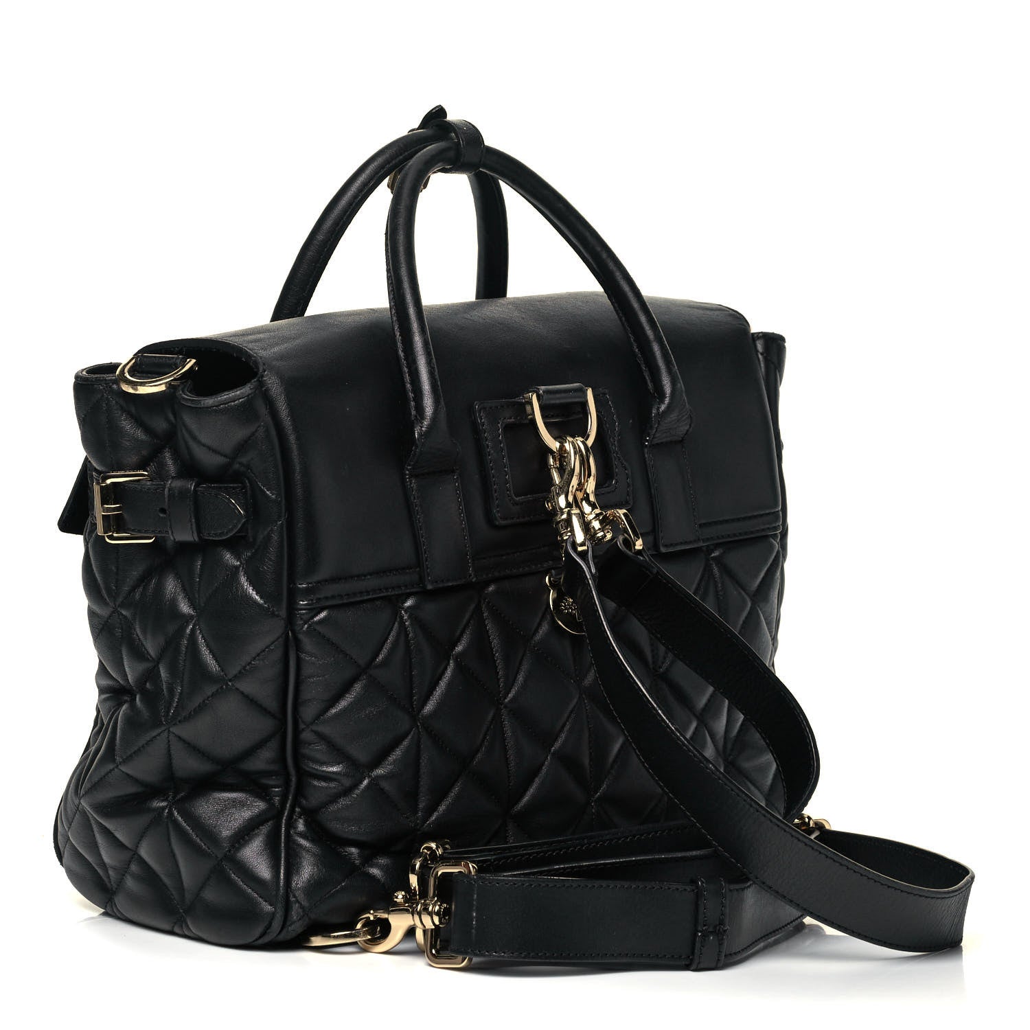 Mulberry Nappa Quilted Medium Cara Delevingne Convertible Bag Black 4 of 9
