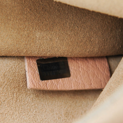 Chloe Grained Lambskin Drew Shoulder Bag Cement Pink 7 of 8