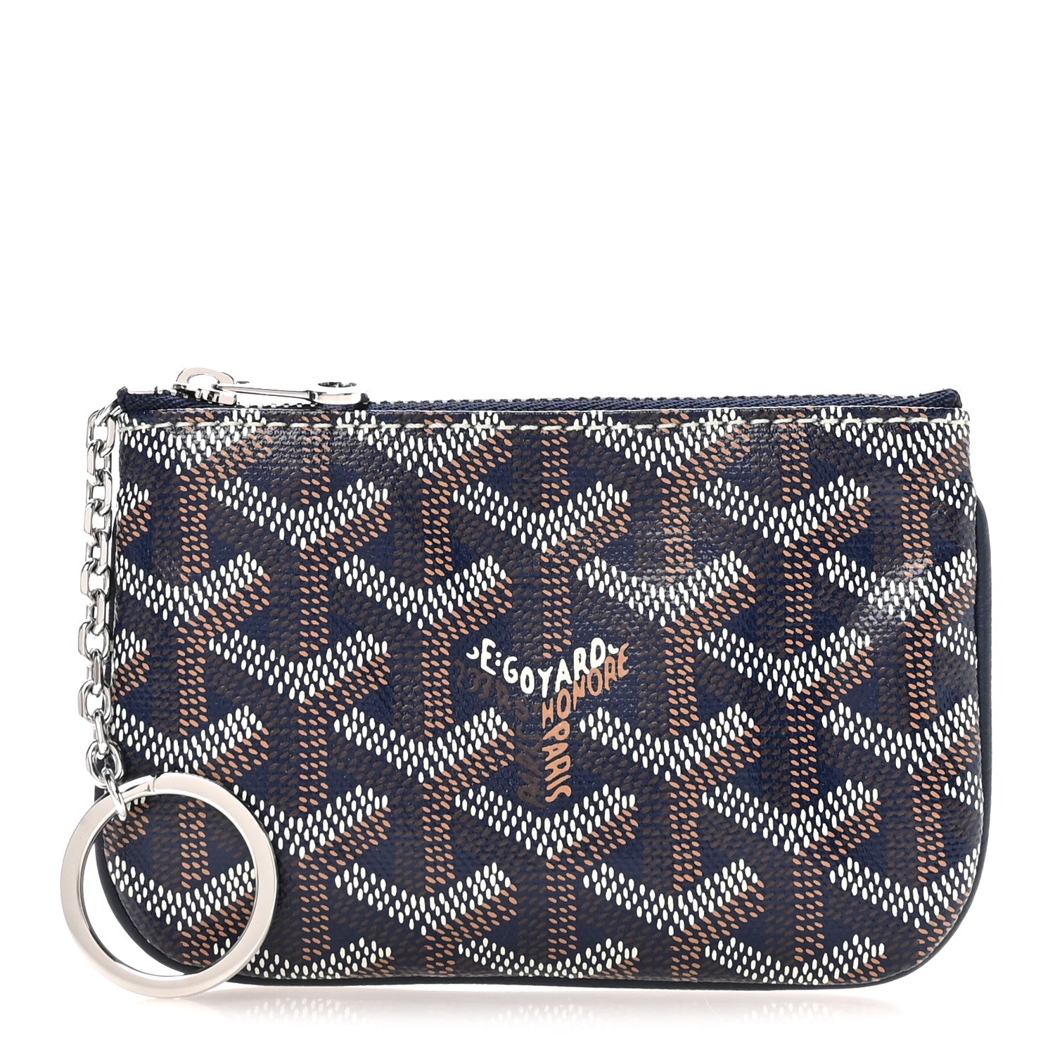 Goyard Goyardine Nano Senat Key Pouch Navy 1 of 8