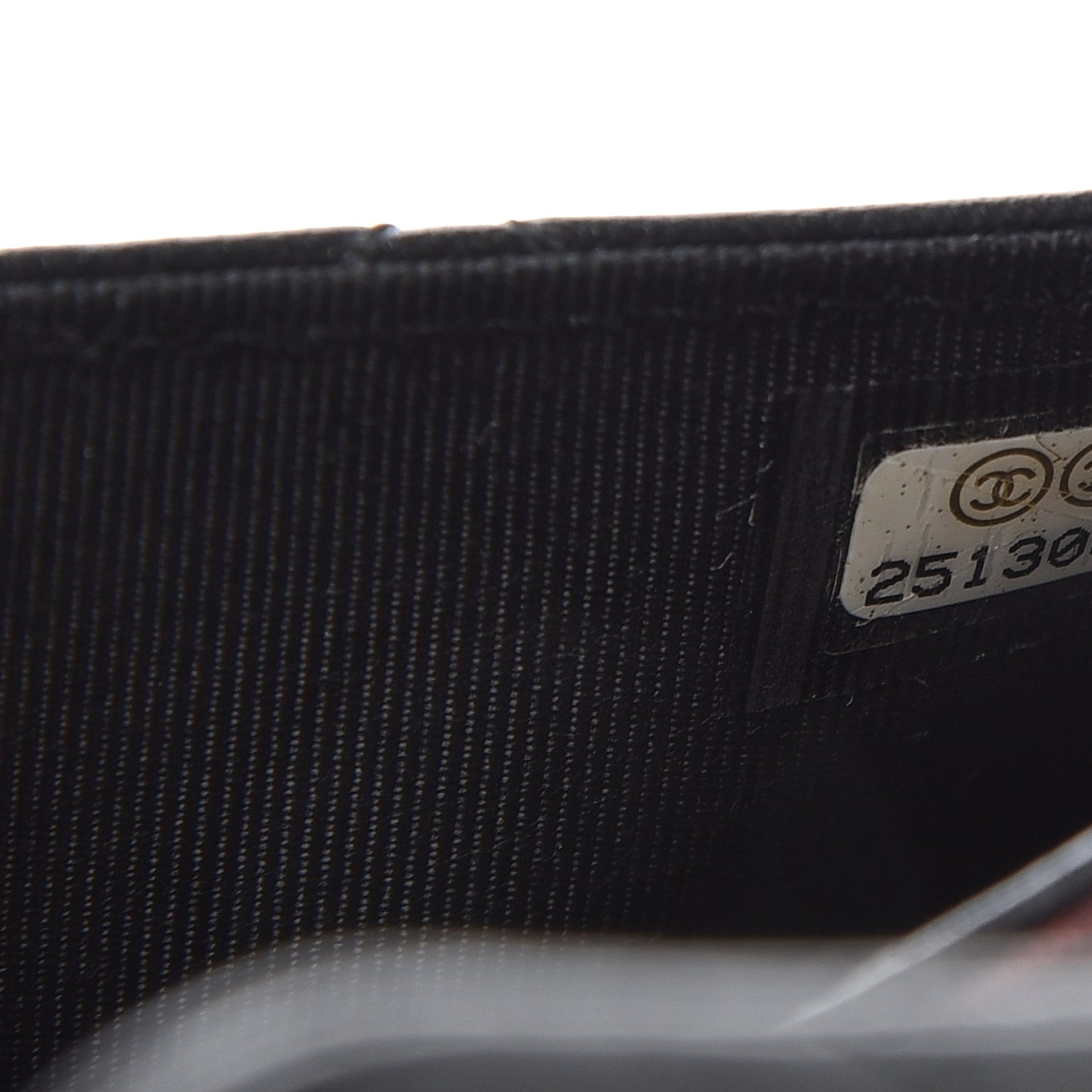 Lambskin Quilted Flap Card Holder Black