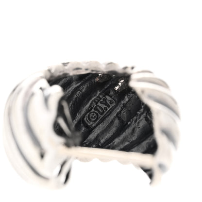 David Yurman Sterling Silver Cable Classics Hoop Earrings 4 of 5