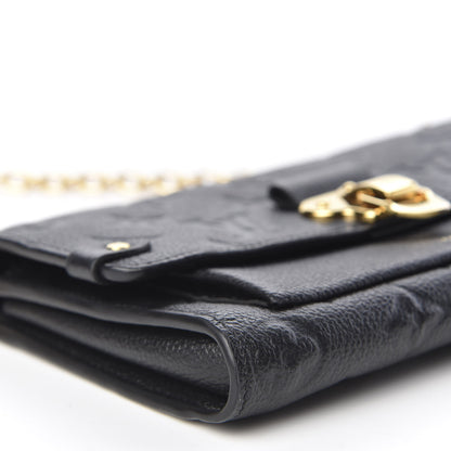 Louis Vuitton Empreinte Vavin Chain Wallet Black 5 of 9