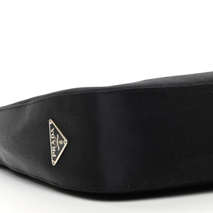 Prada Satin Raso Shoulder Bag Black 5 of 10