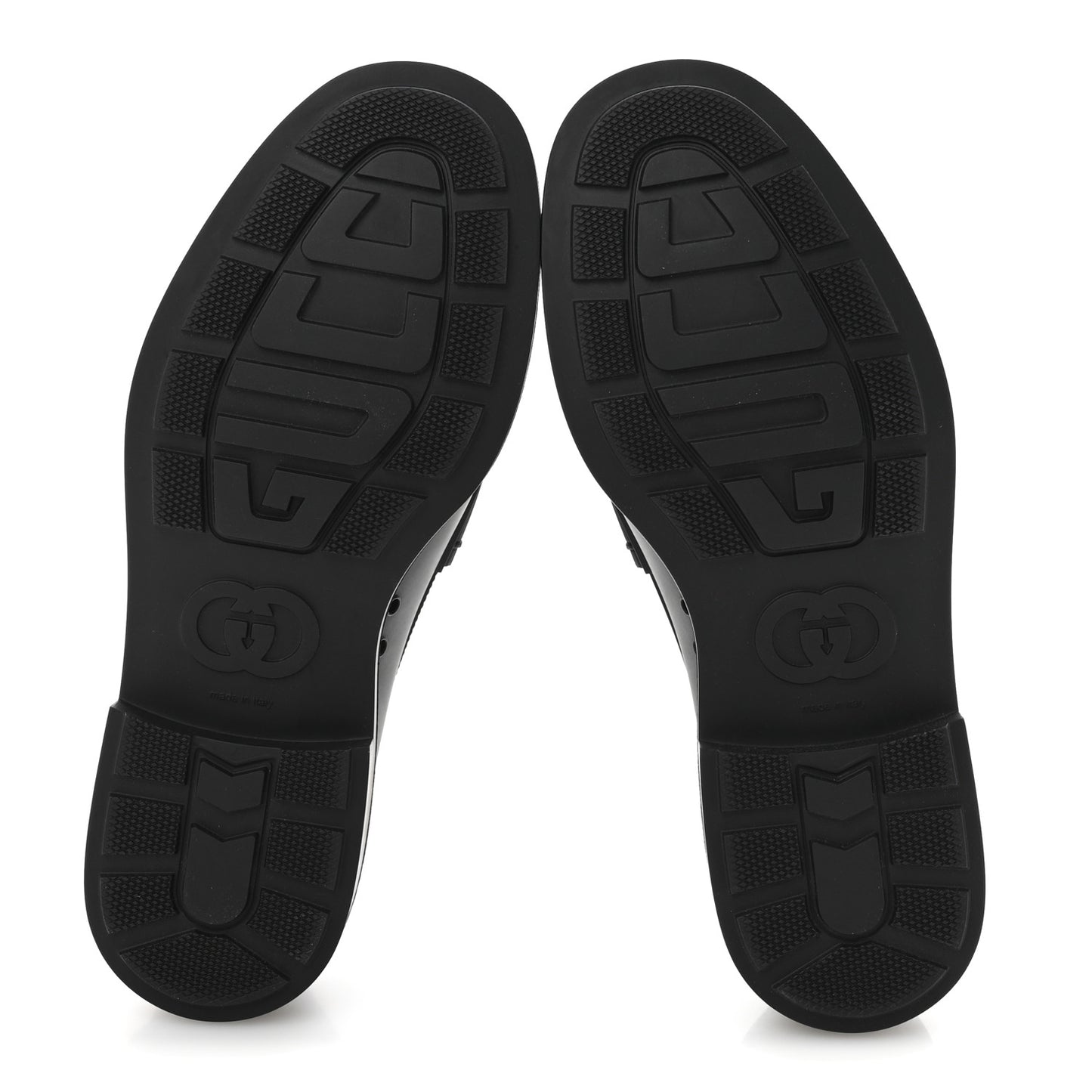 Rubber Enamel Horsebit Mens Loafers 9 Black