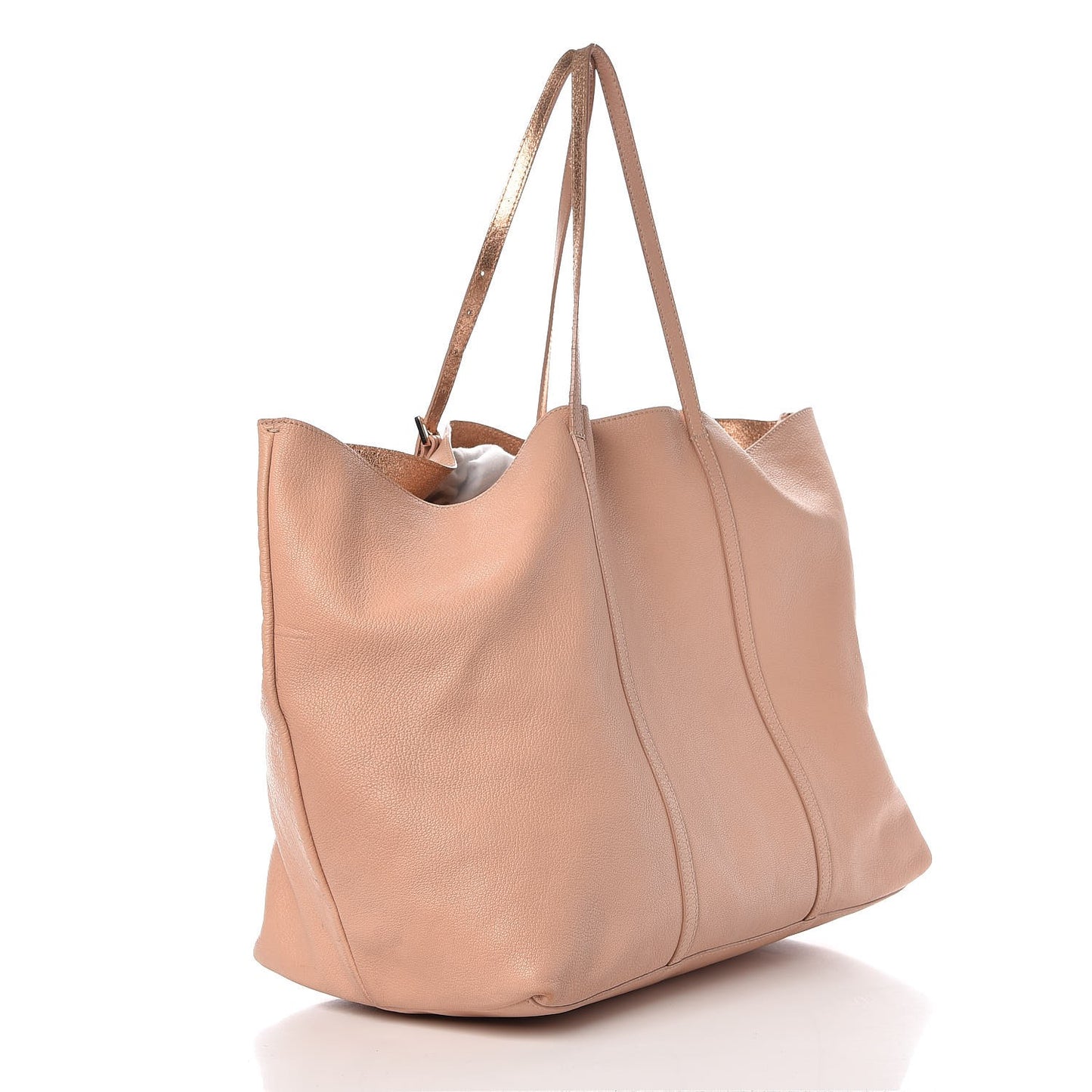 Calfskin Sasha Shopper Tote Light Pink