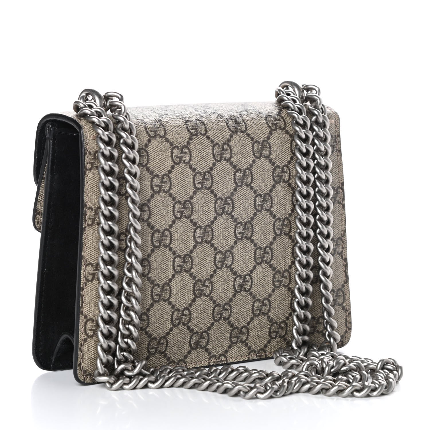 Gucci GG Supreme Monogram Mini Dionysus Shoulder Bag Black 3 of 8