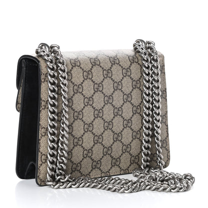 Gucci GG Supreme Monogram Mini Dionysus Shoulder Bag Black 3 of 8