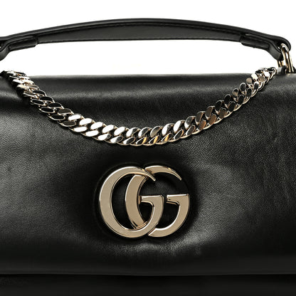 Gucci Lambskin Small GG Milano Top Handle Shoulder Bag Black 9 of 11