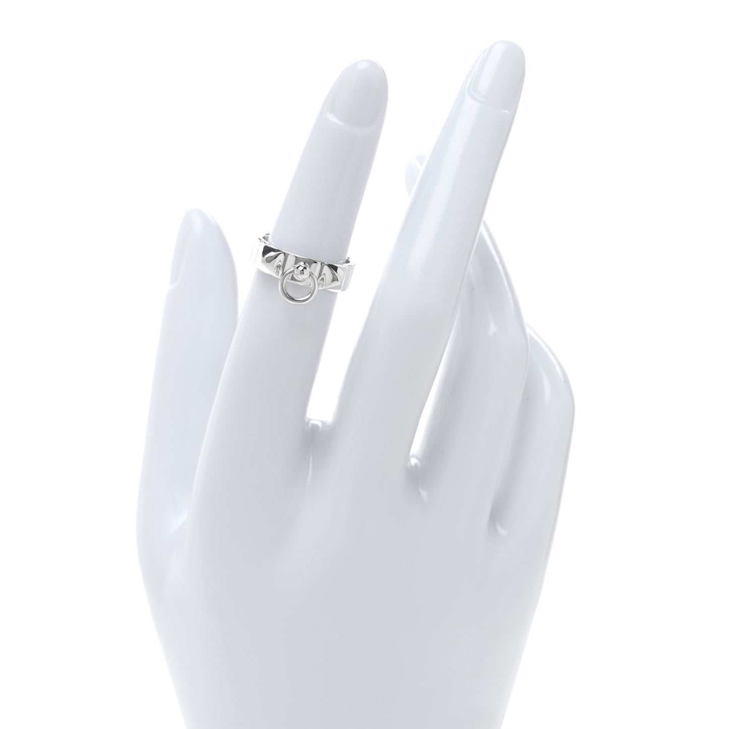 Sterling Silver PM Collier De Chien Ring 48 4.5