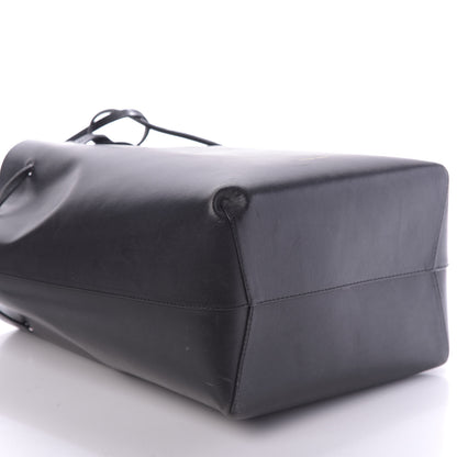 Mansur Gavriel Vegetable Tanned Calfskin Bucket Bag Black Flamma 8 of 18