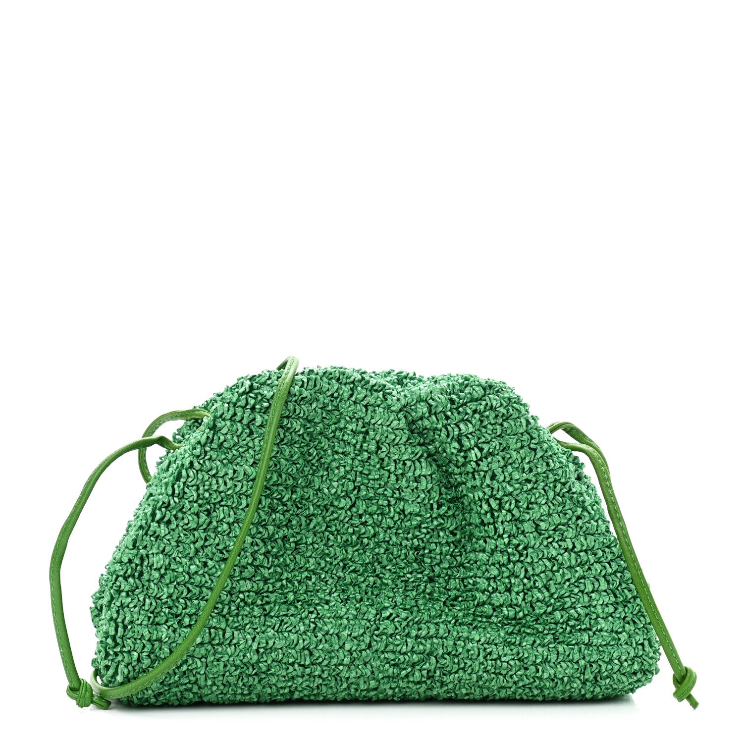 Bottega Veneta Boucle Curly Raffia The Mini Pouch Parakeet 1 of 10