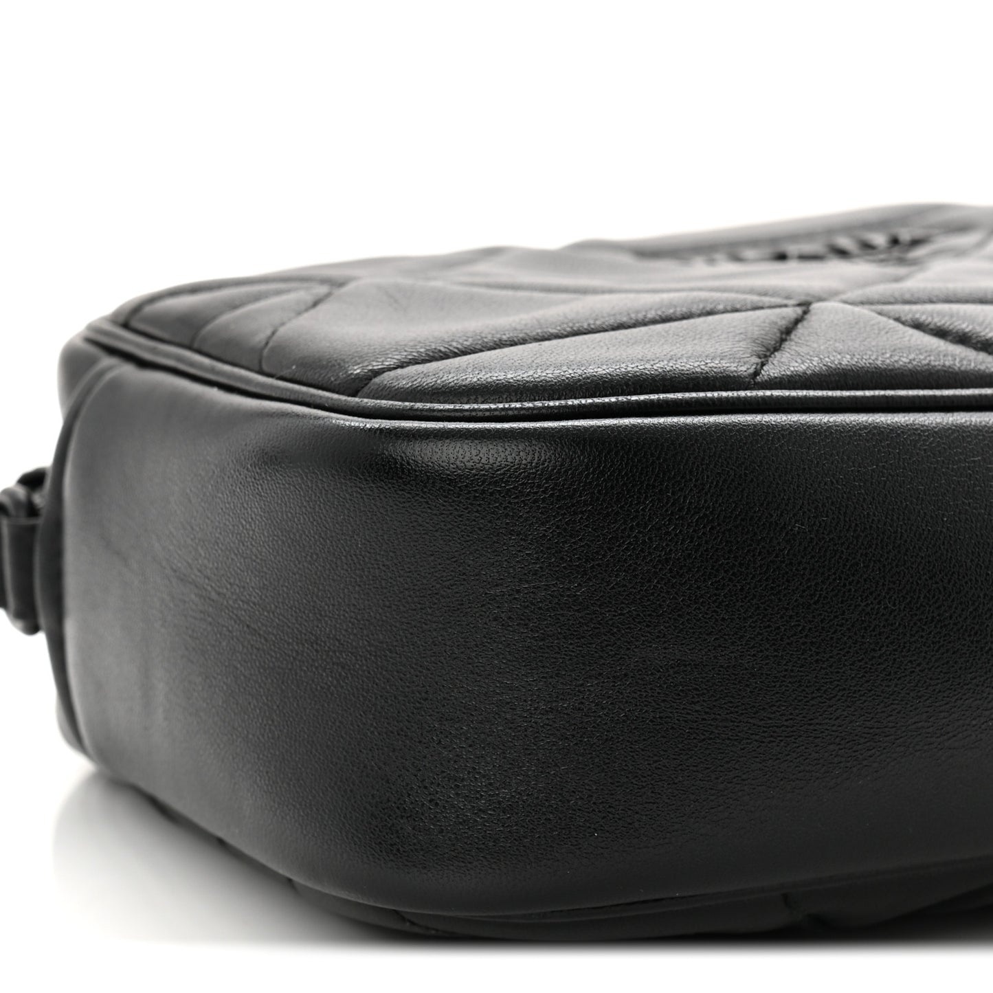 Nappa Triangle Stitched Spectrum Camera Bag Black