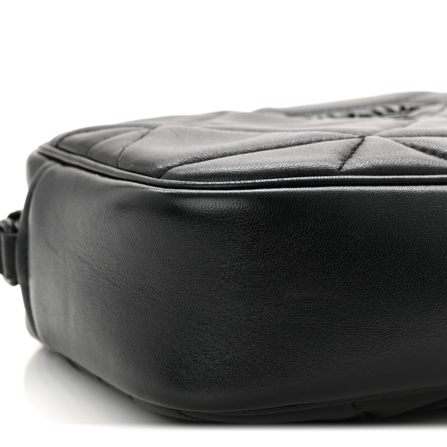 Prada Nappa Triangle Stitched Spectrum Camera Bag Black 8 of 10