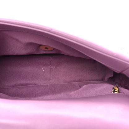 Chanel Goatskin Quilted Medium Chanel 19 Flap Violet Purple 5 of 11