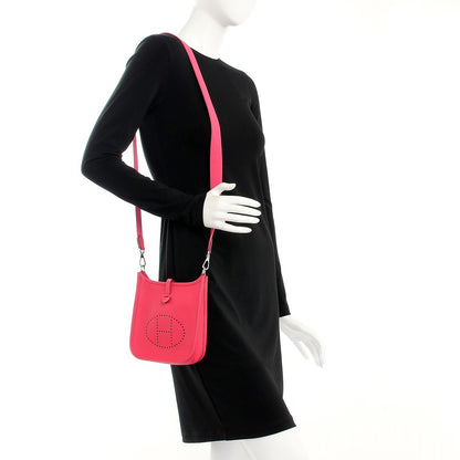 Hermes Taurillon Clemence Evelyne TPM Rose Extreme 2 of 8