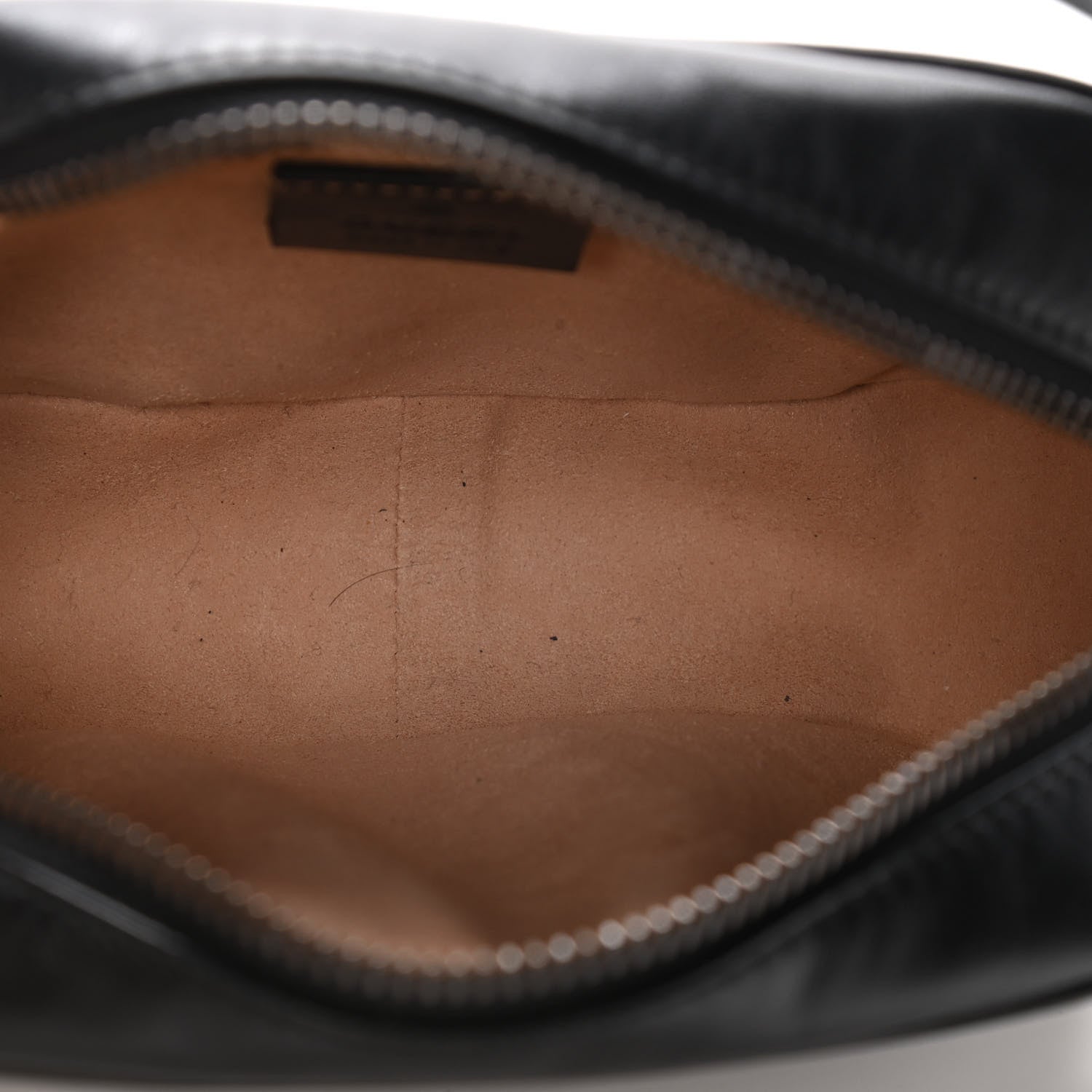 Gucci Calfskin Matelasse Mini GG Marmont Chain Shoulder Bag Black 5 of 16